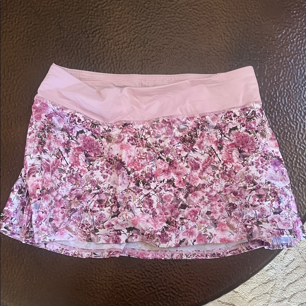 Lululemon Pink Floral Skort